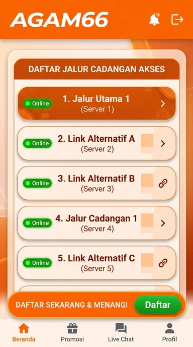 Tampilan link alternatif agam66