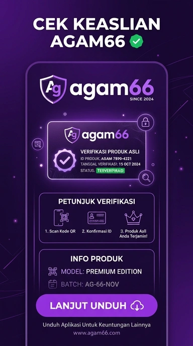 Tampilan kanal resmi agam66