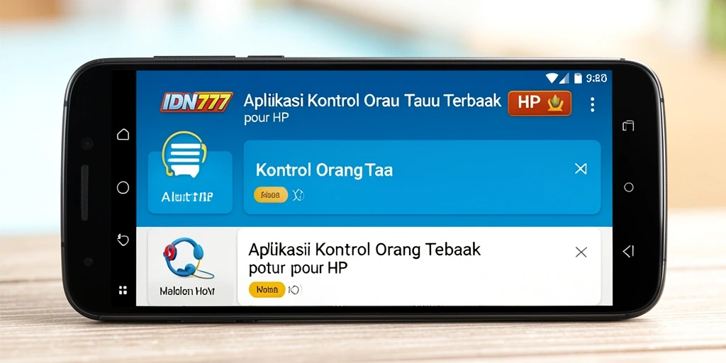 Screenshot utama IDN777 menampilkan antarmuka kontrol orang tua yang intuitif.
