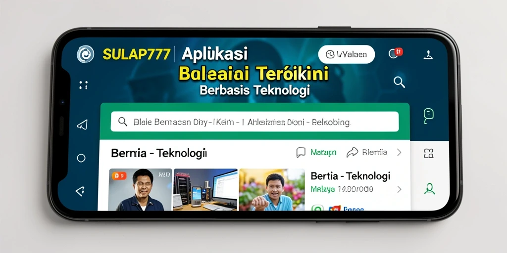 Antarmuka SULAP777 yang sederhana dan menarik untuk membaca berita.